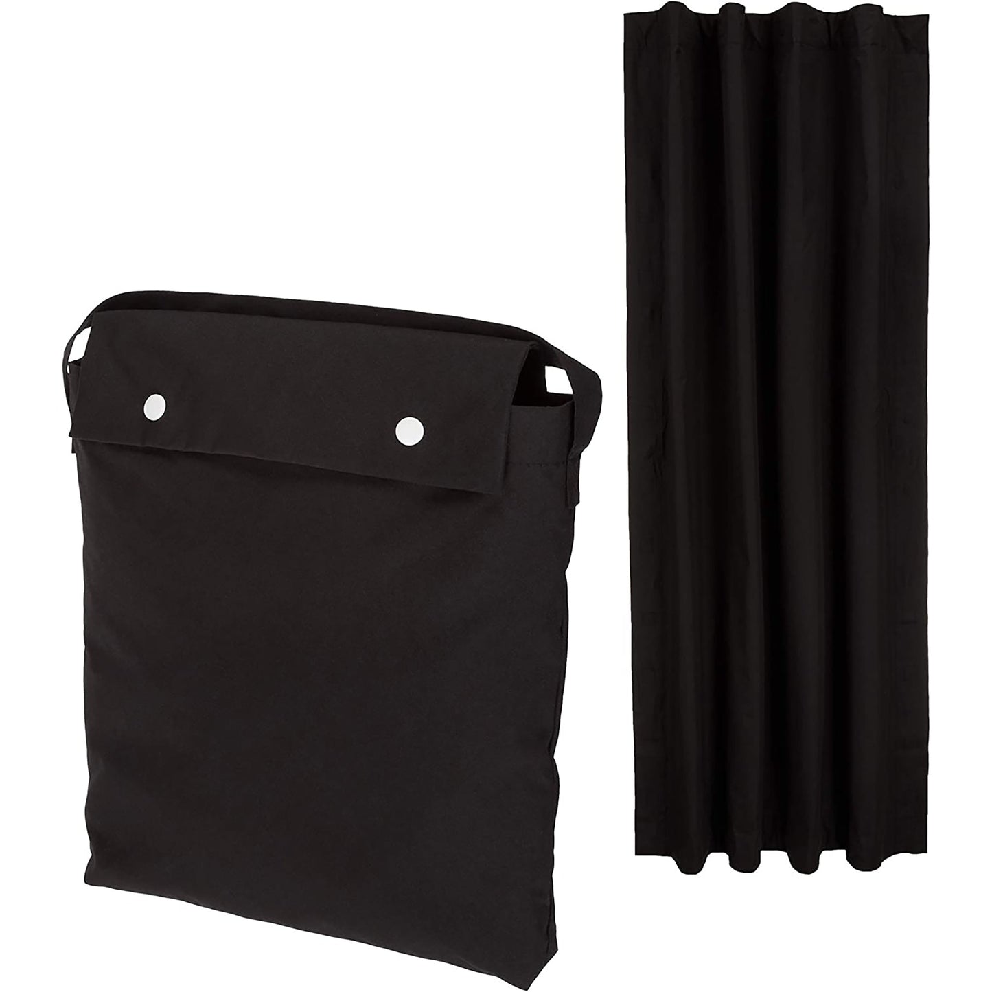 1 Pack Portable Window Blackout Curtain Shade with Suction Cups 50x78 Inch- Black