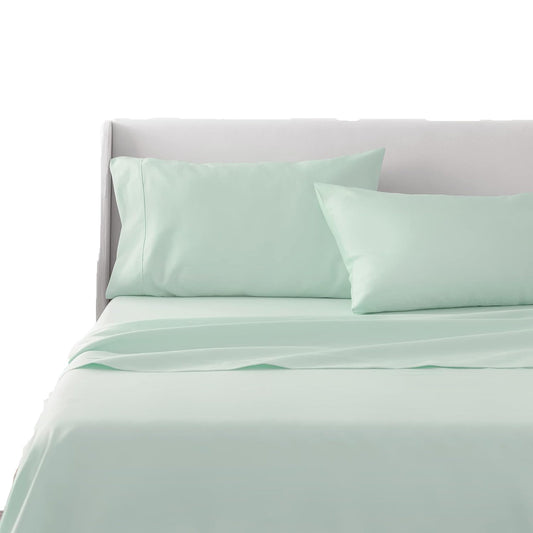 100% Cotton Soft and Durable Sateen Bed Sheet Set - Mint