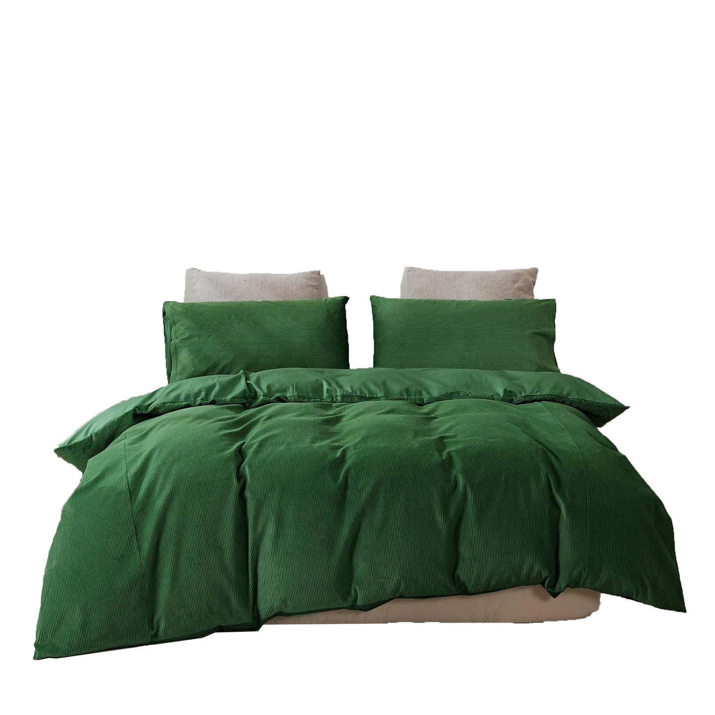 100% Soft Comfortable Cotton Corduroy Durable Doona Quilt Cover Set - Eden