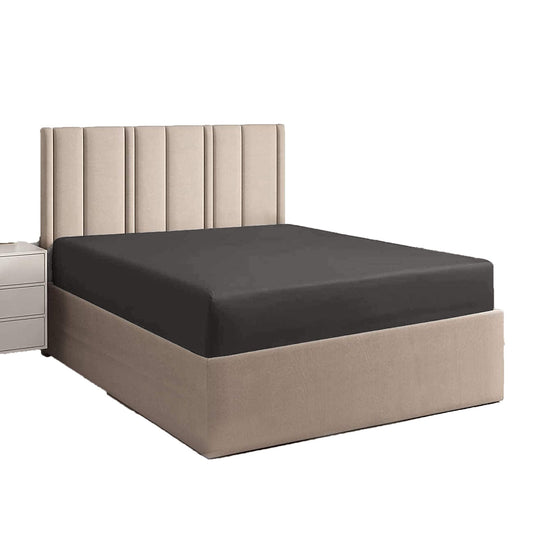 1000 TC Long Staple Combed  100% Natural Cotton Fitted Sheet - Grey