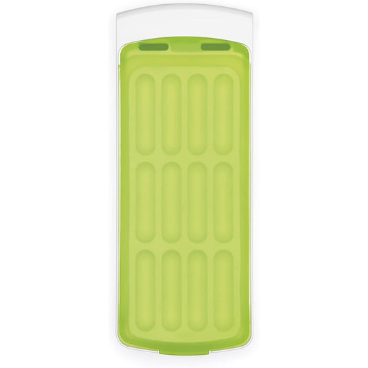 No Spill Ice Stick Tray with Silicone Secure Lid Seal - Yellow