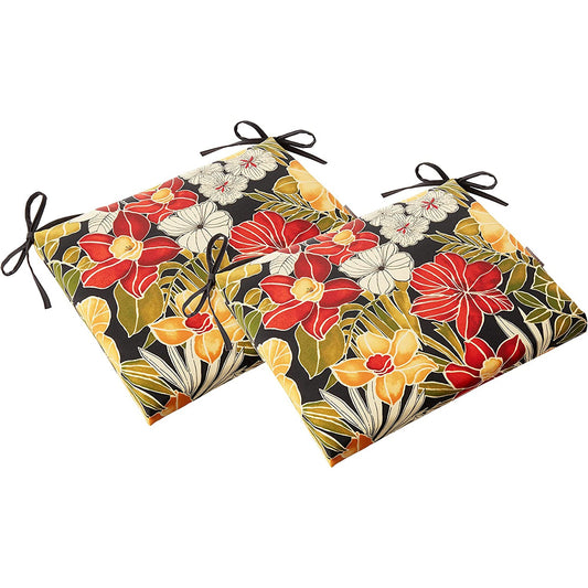 Outdoor and Indoor Clemens Noir Square Corner Seat Cushions - Black