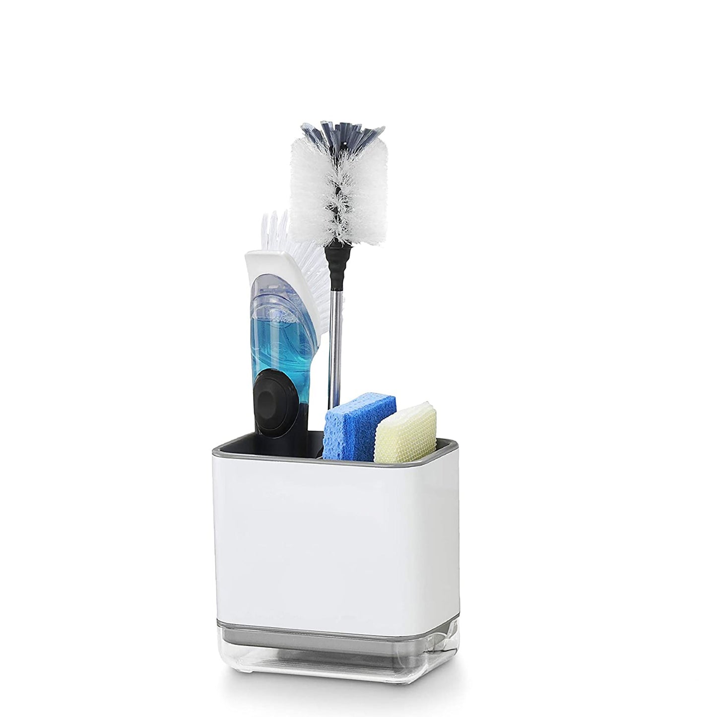 Sink Countertop Caddy Cleaning Tools Organizer - White