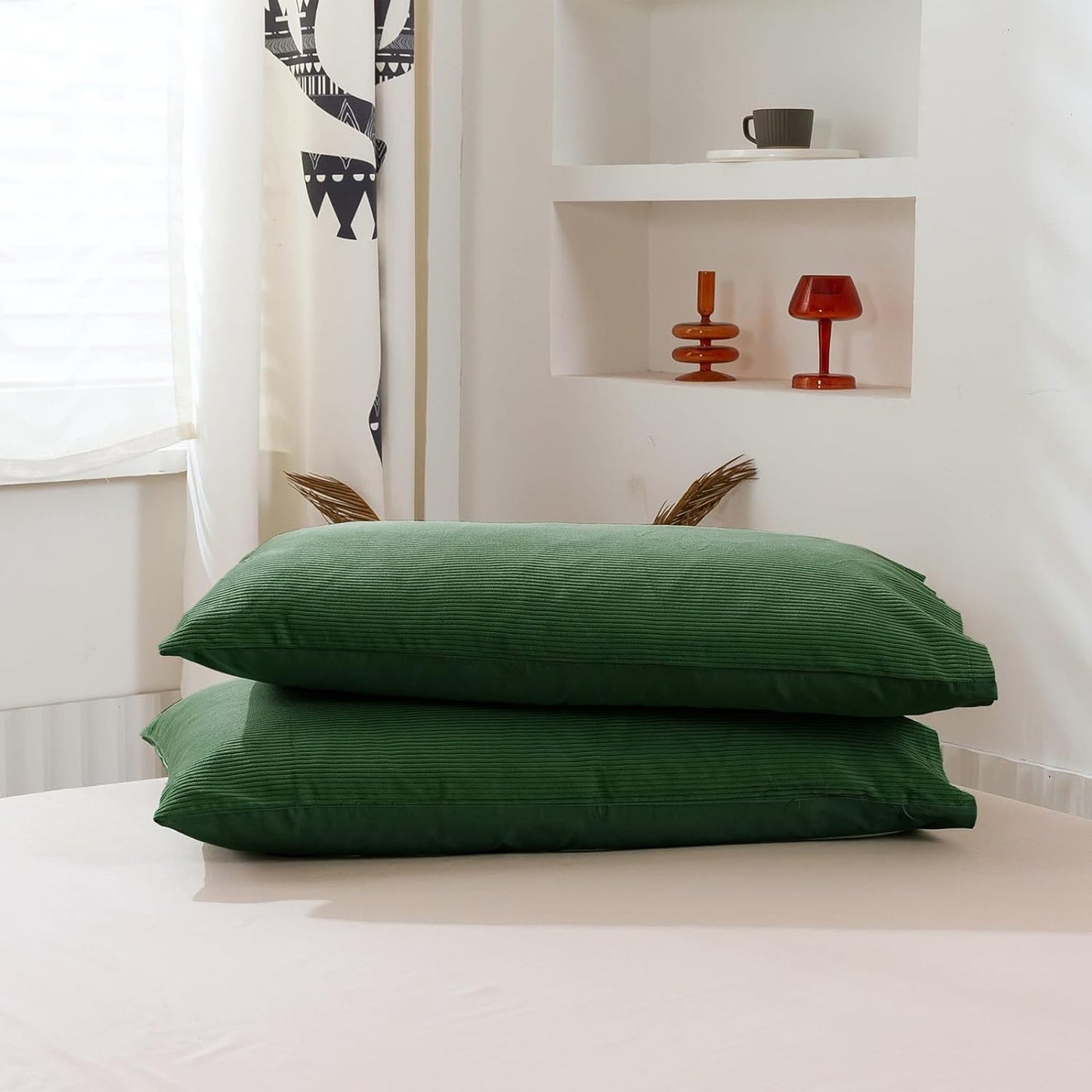 100% Soft Comfortable Cotton Corduroy Durable Doona Quilt Cover Set - Eden