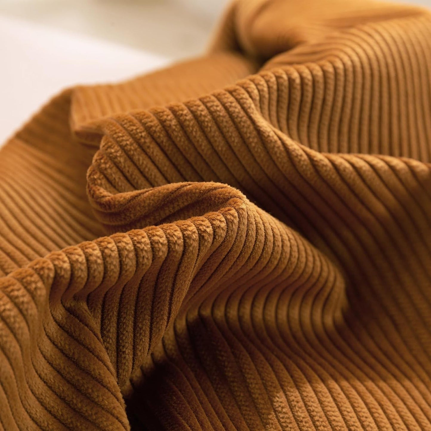 100% Soft Comfortable Cotton Corduroy Durable Doona Quilt Cover Set - Rust