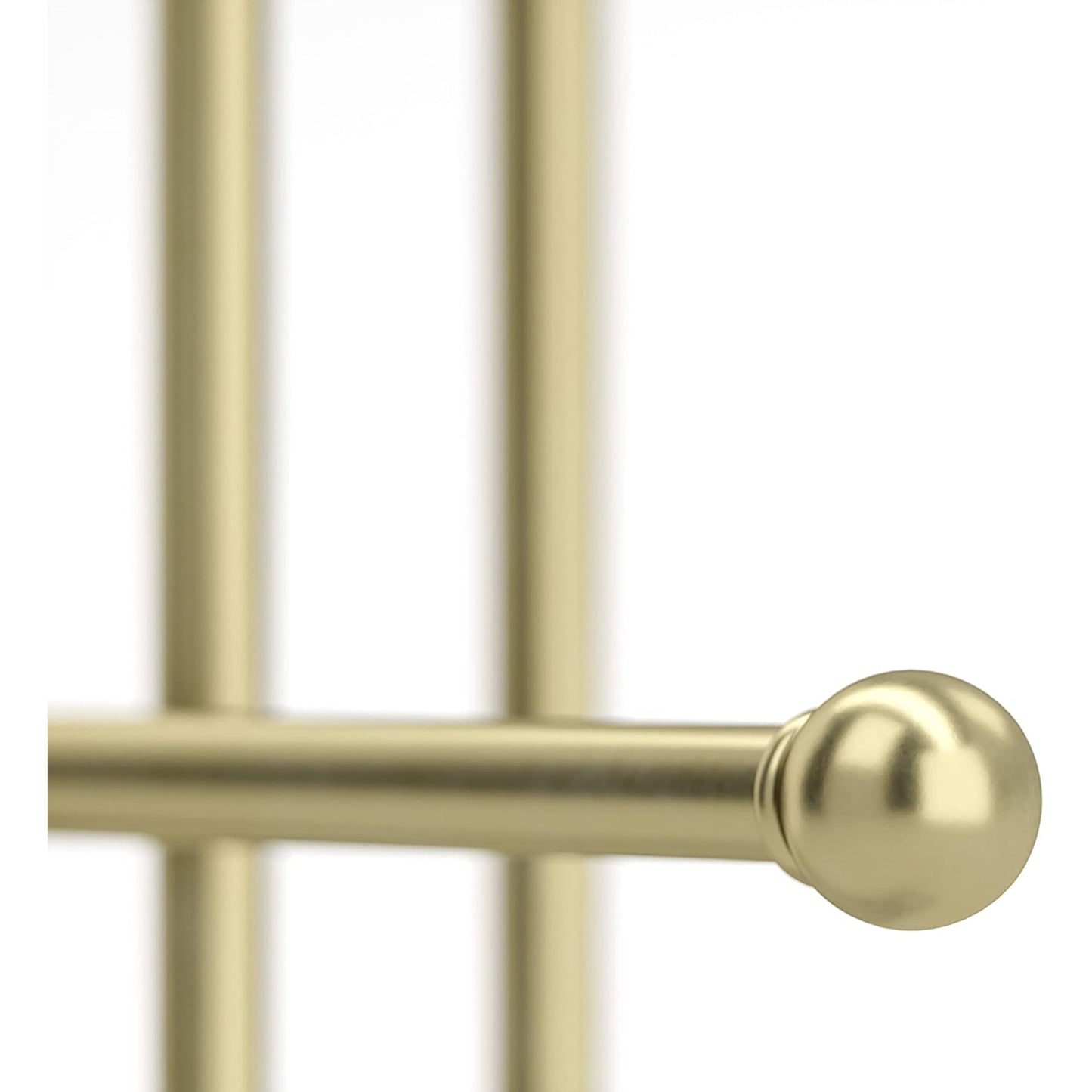 3 Tier Table Top Necklace Hanging Organizer Holder with Jewelry Tray Base - White