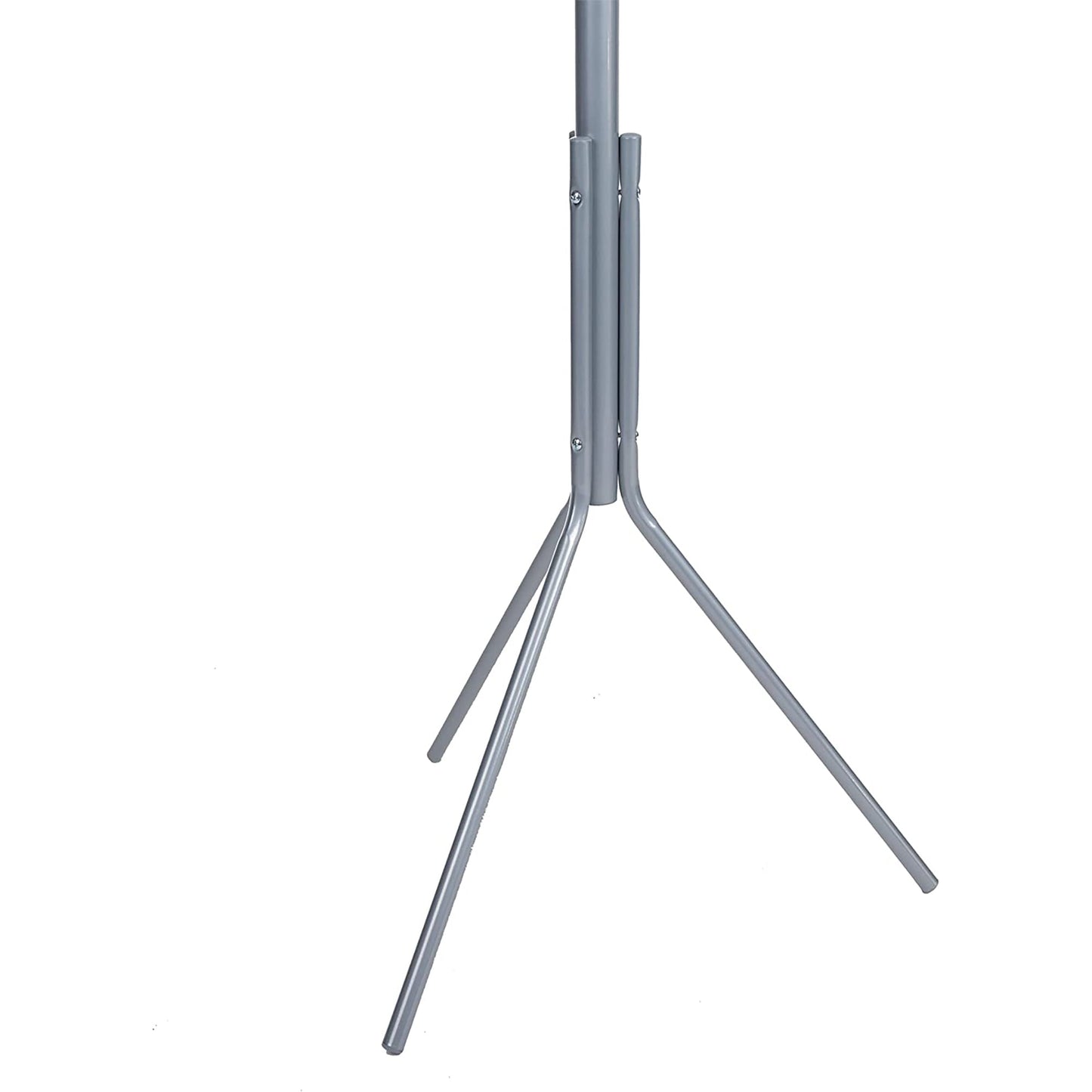 Lightweight Metal Coat Hat Hanger with 11 Hook for Jacket Purse and More - Silver