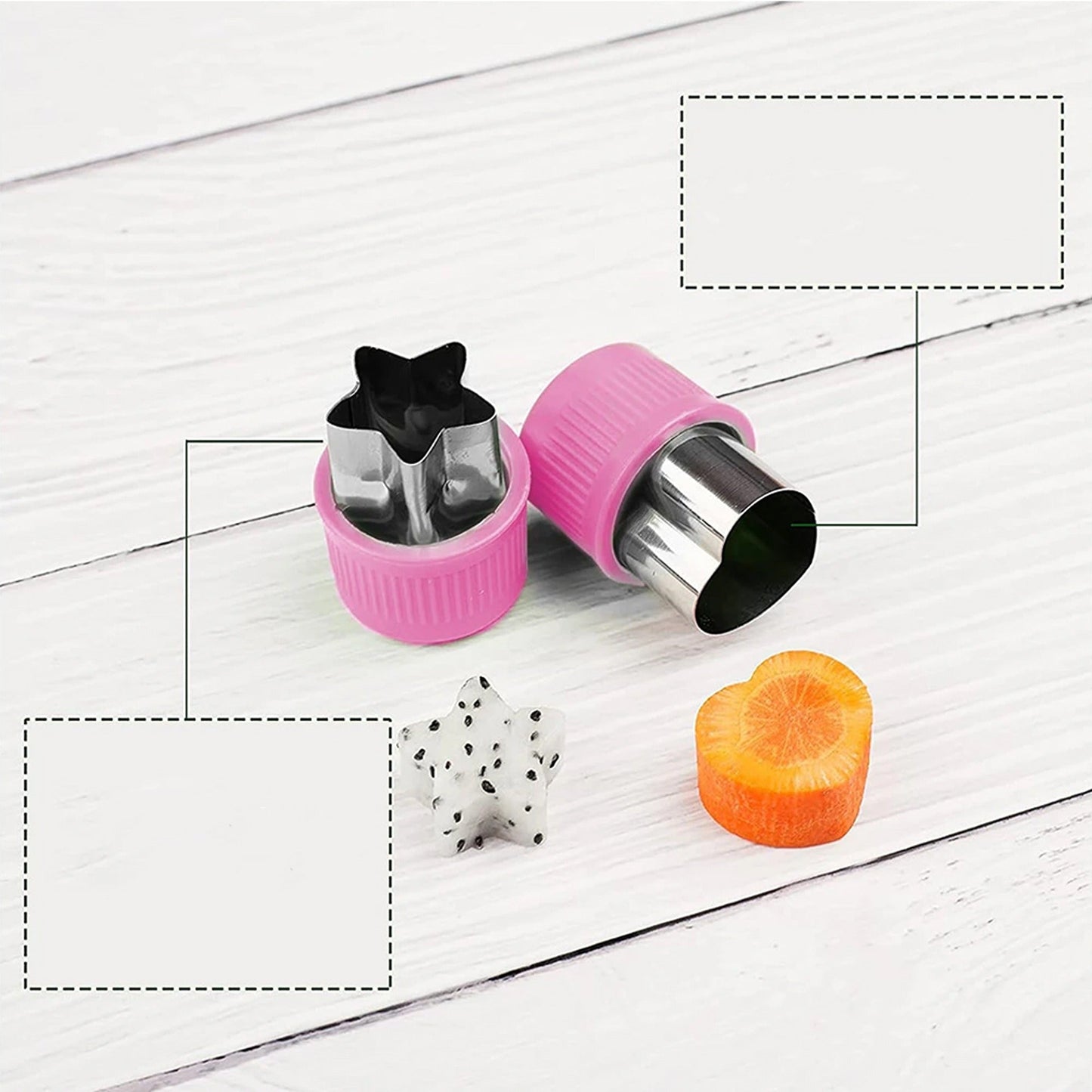 12pcs Mini Cookie Fruit Vegetable Shape Cutter Food Mold