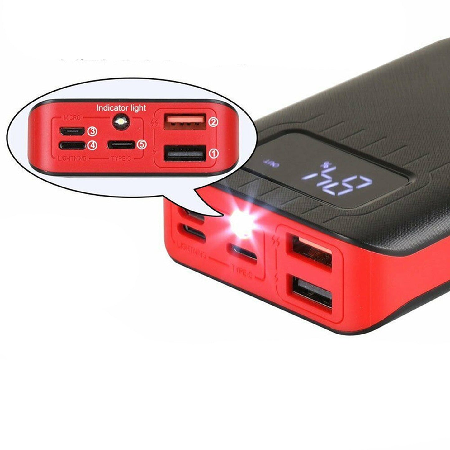 Power Bank Mini USB Backup Battery Mobile Phone Charger 10000mAh