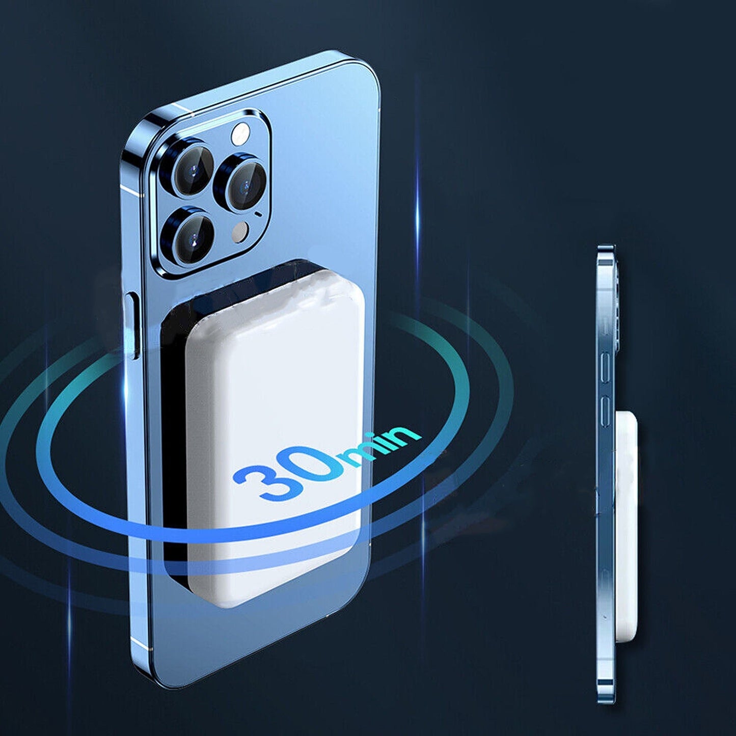 For iPhone 14 13 15 Pro Max Magnetic Power Bank Wireless Battery Charger