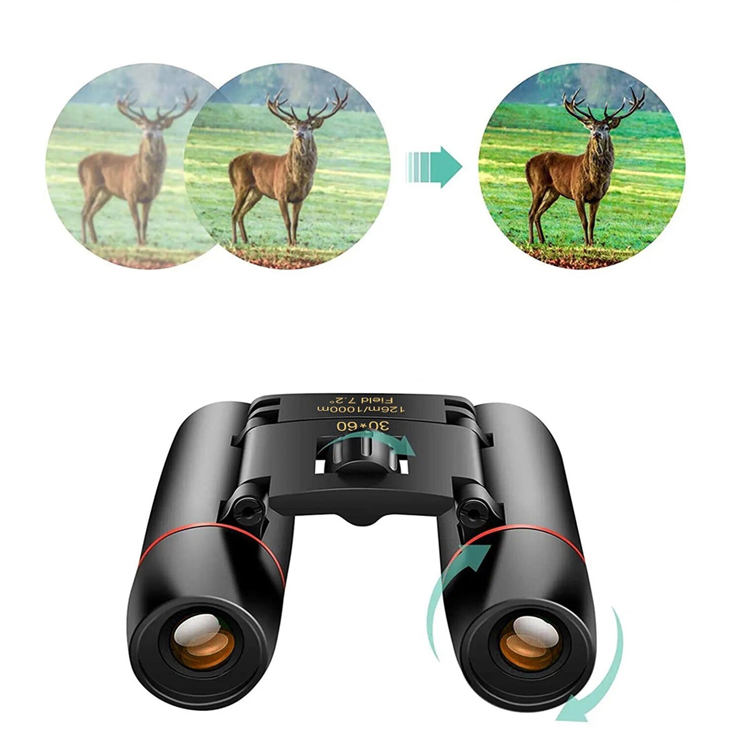 30 x 60 Zoom Outdoor Travel Day Night Vision Binoculars