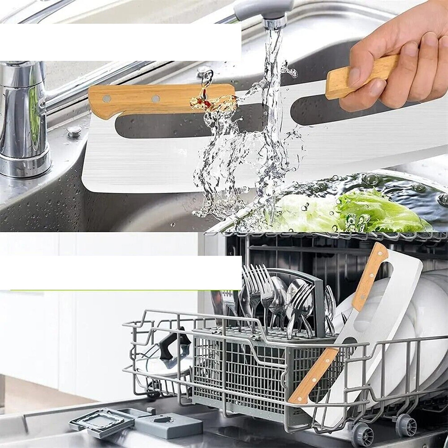 35cm Pizza Cutter Rocker 35cm Protective Cover Slicer Blade