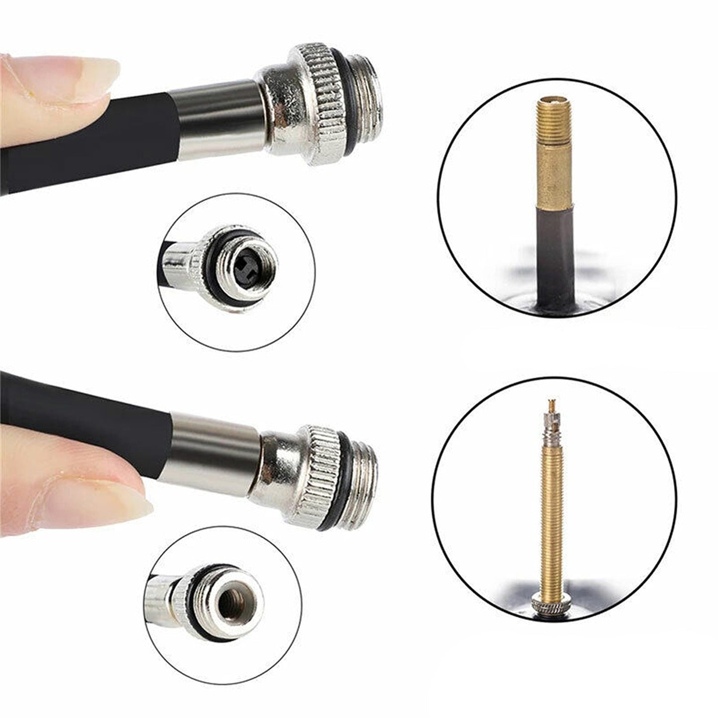 Cycling Tyre Ball Inflator Mini Bicycle Air Pump Bike Aluminium