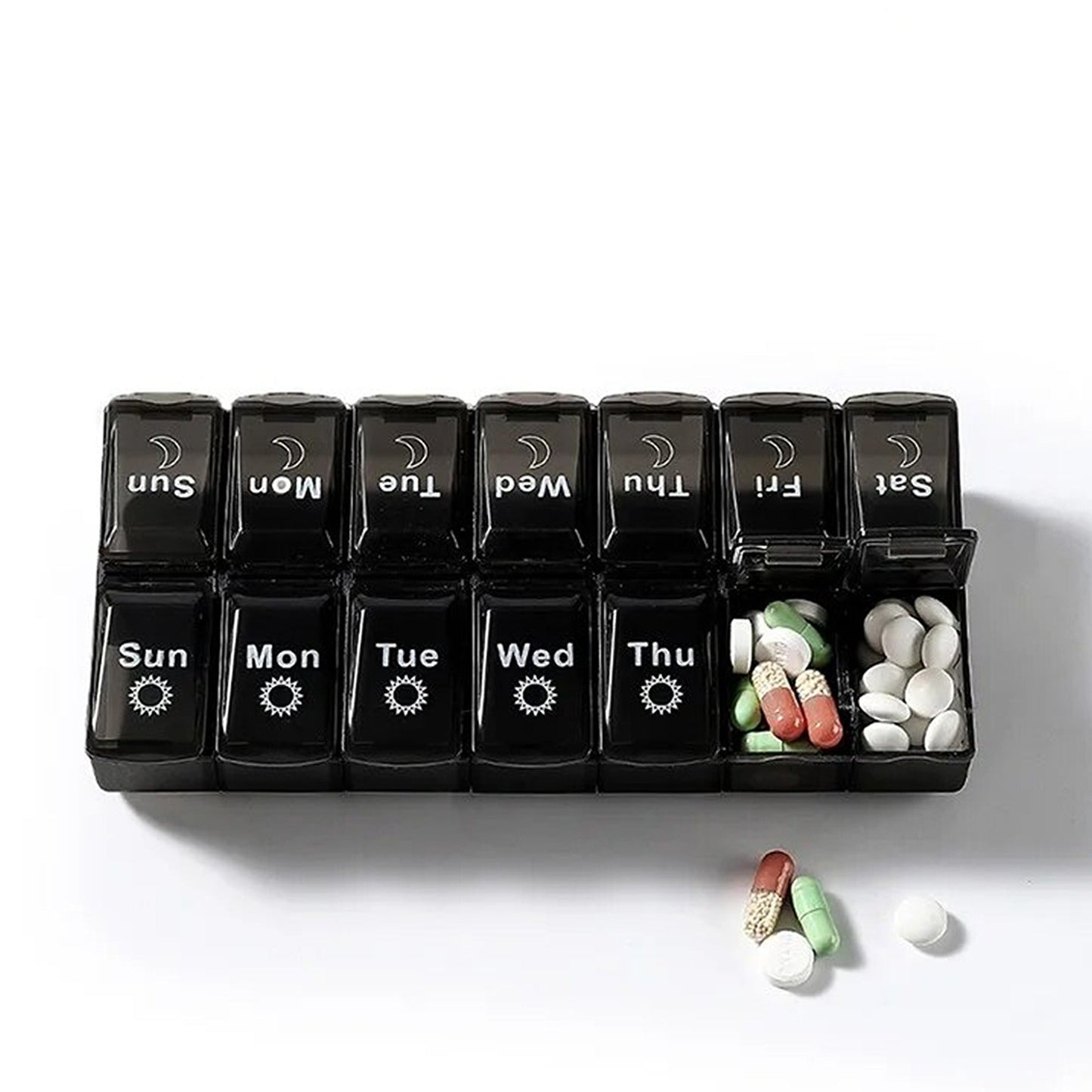 Weekly 7 Day Pill Box Tablet Medicine  Container Dispenser Organizer