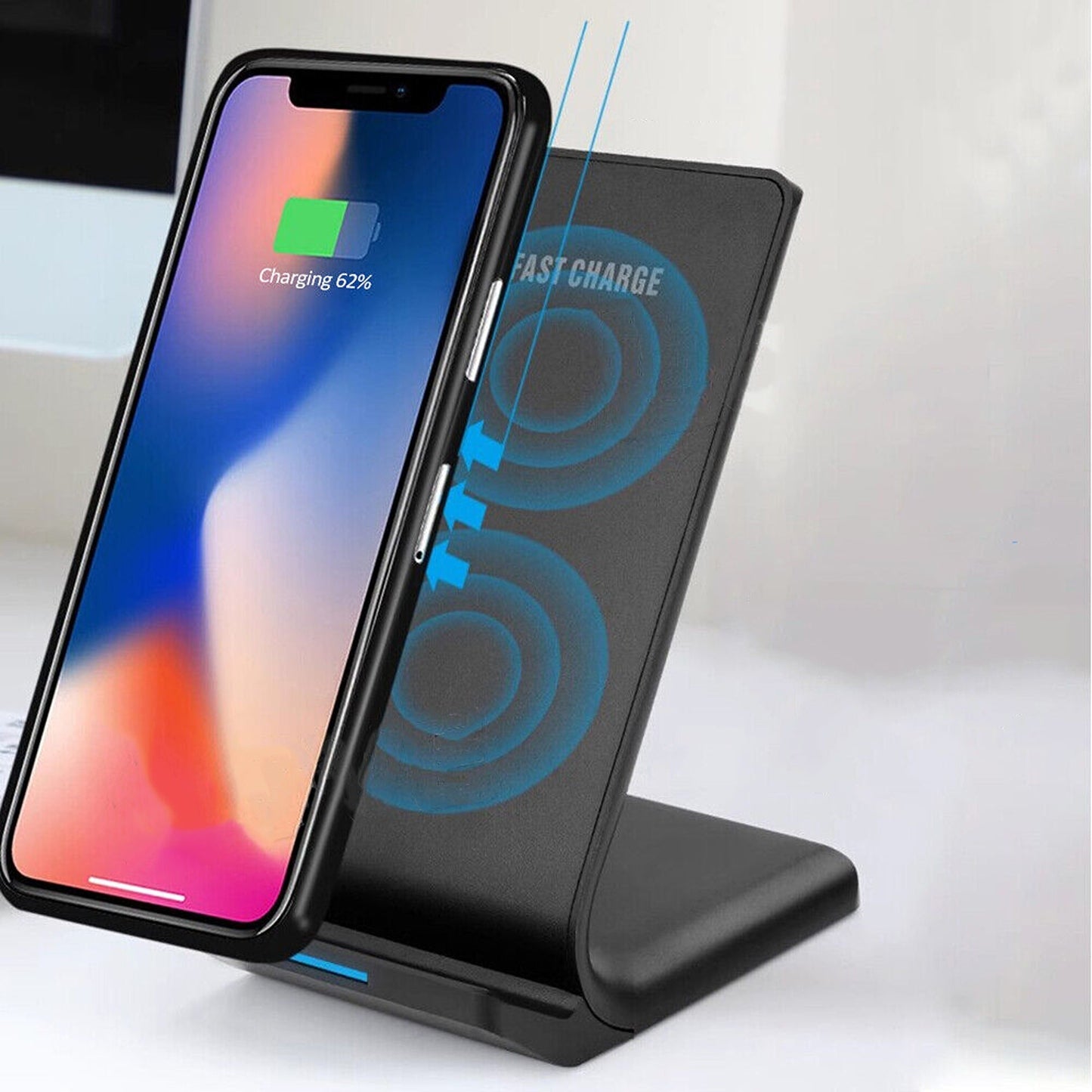 For iPhone 11 12 13 14 15 Pro Max Wireless Charger Fast Charging Stand Dock 30W