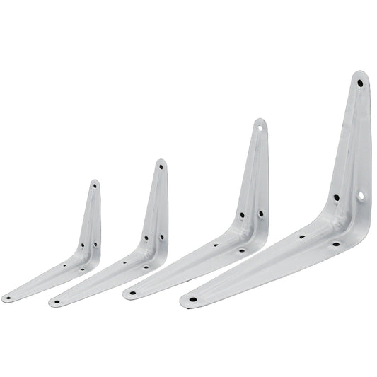 100 x 125mm L Shape Right Angle Bracket Corner Brace Joint Wall Shelf Support