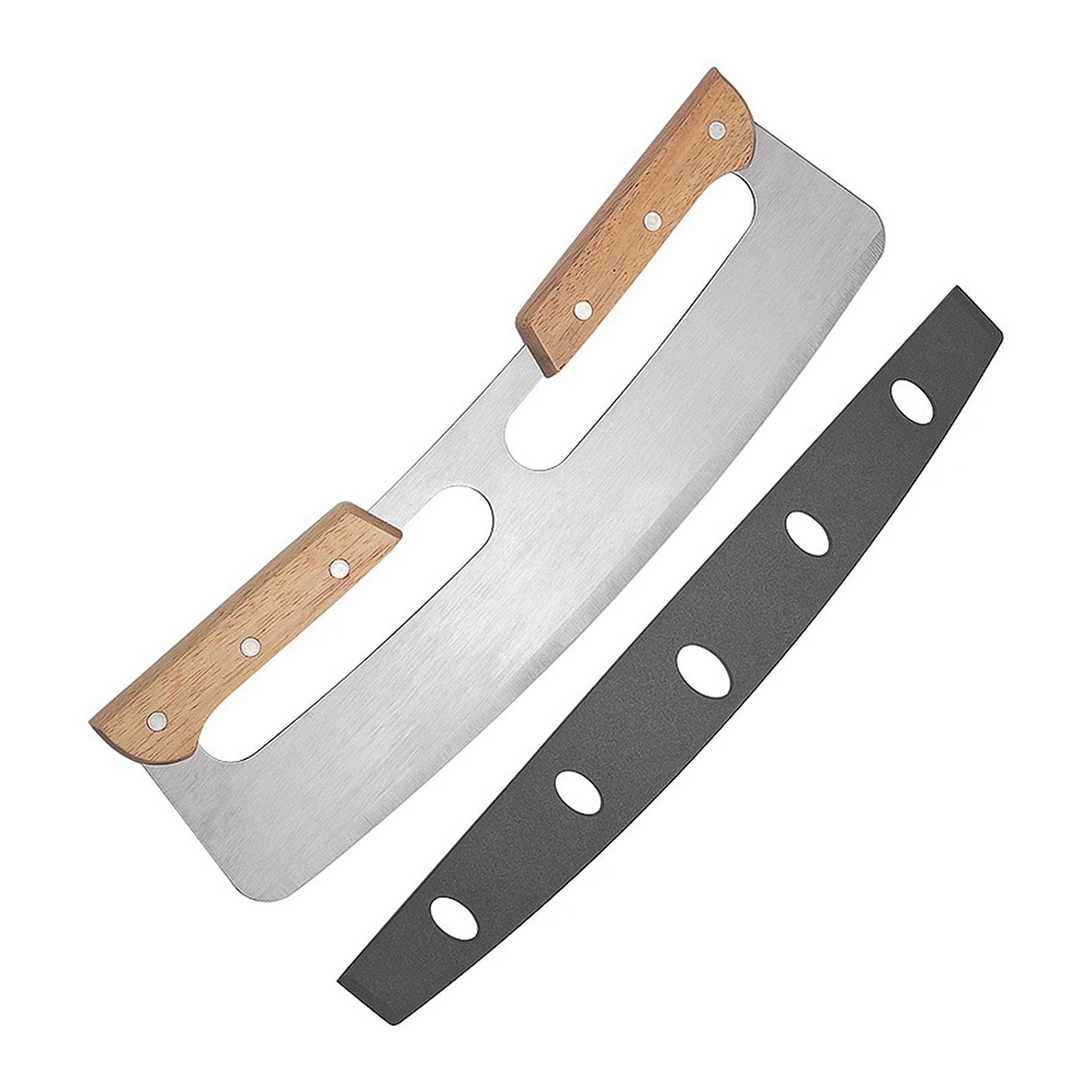 35cm Pizza Cutter Rocker 35cm Protective Cover Slicer Blade