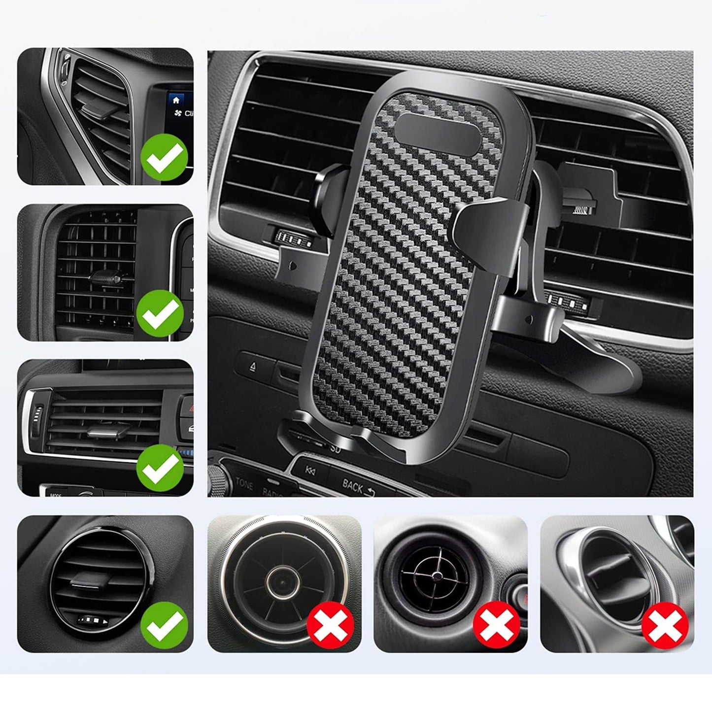 Phone Holder Cradle Universal Windshield Mount Car Holder