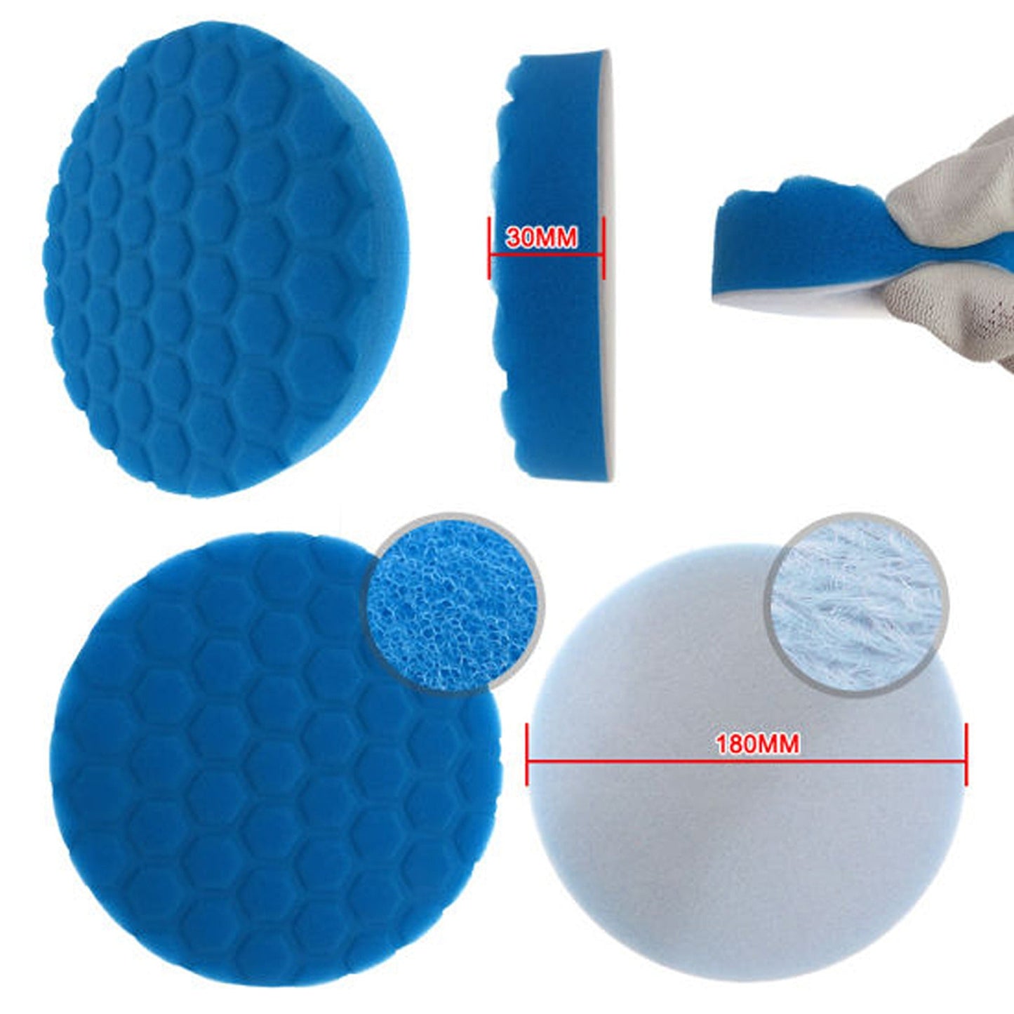 Car Polisher Pads Buffing Sponge Polishing Drill Clean