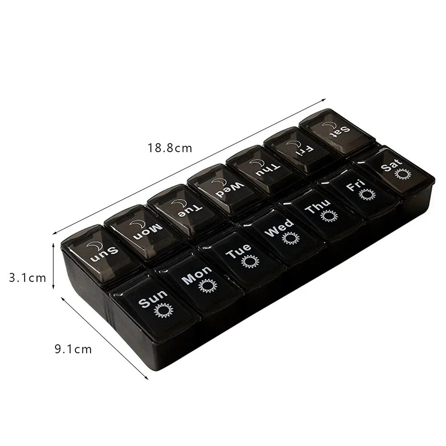 Weekly 7 Day Pill Box Tablet Medicine  Container Dispenser Organizer