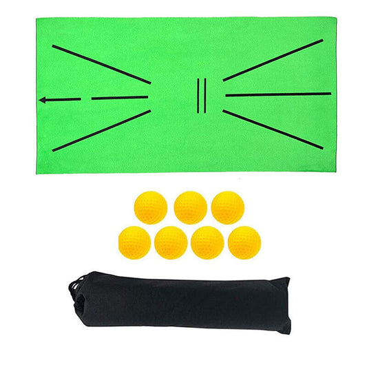 1 Set Golf Training Mat Set for Swing Detection Practice