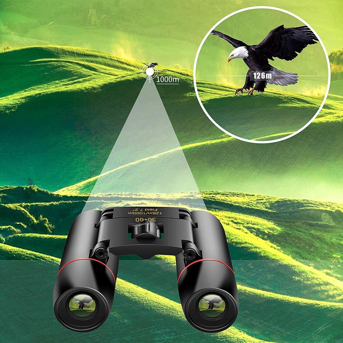 30 x 60 Zoom Outdoor Travel Day Night Vision Binoculars