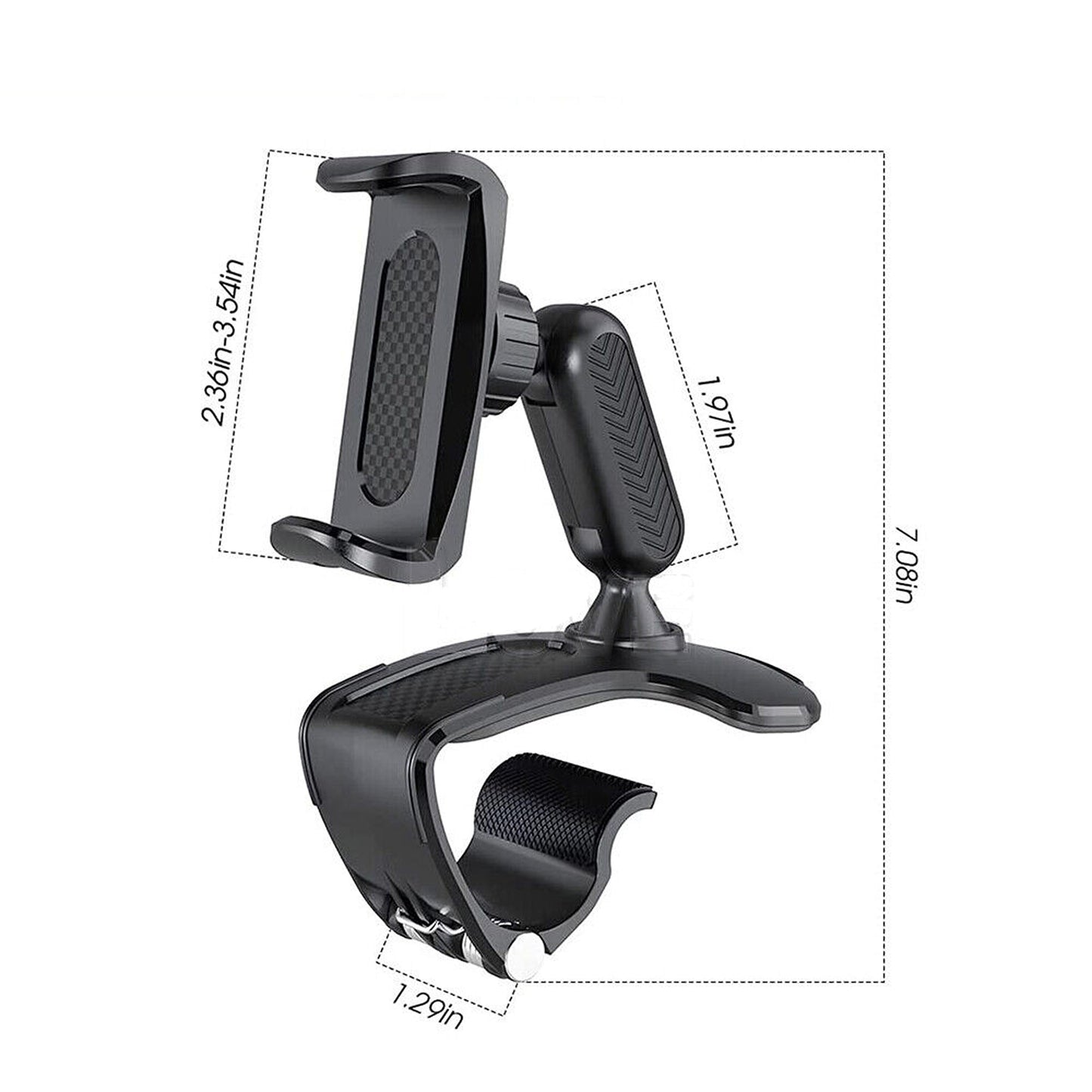 360 Universal Clamp Dashboard Mobile Mount Stand Phone Holder