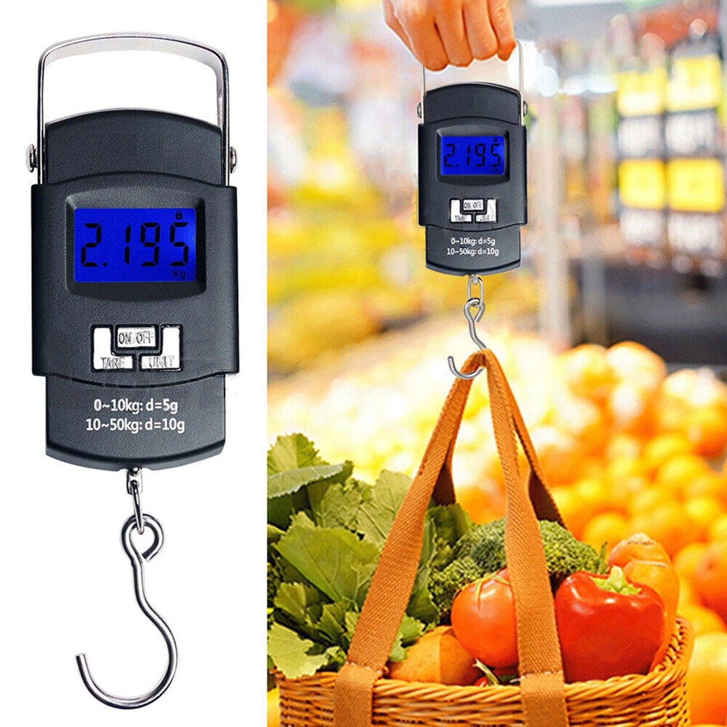 Travel Luggage Hanging Weighing Scale LCD Digital Electronic