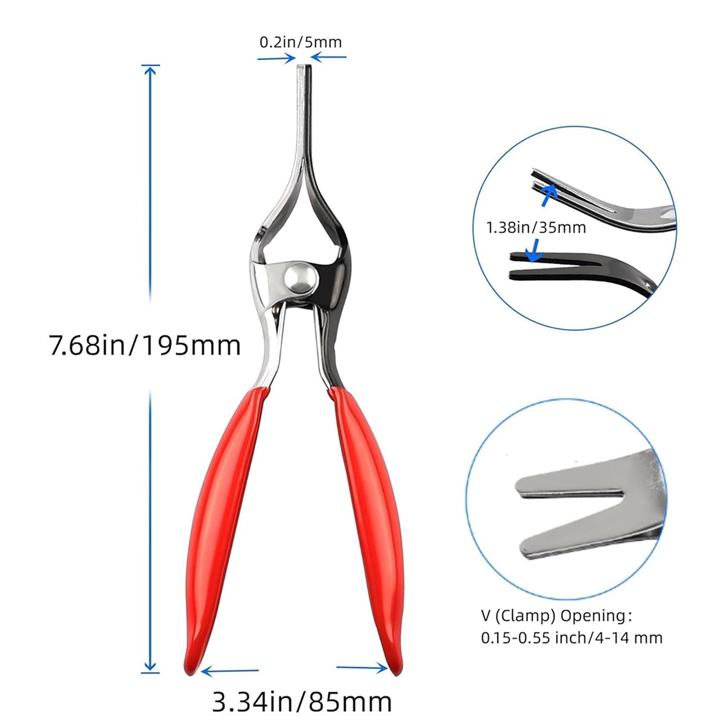 Car Hose Pipe Tube Remover Separator Fuel Vacuum Line Pliers