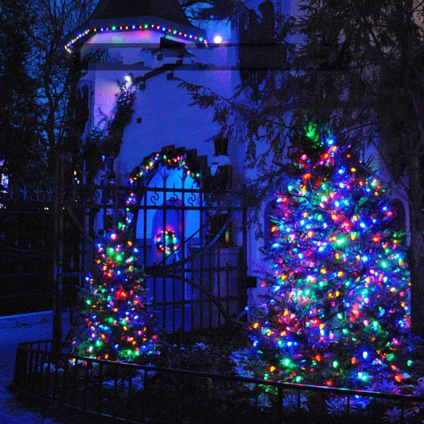 100 to 500 LED Solar Fairy String Lights for Outdoor Garden Decor