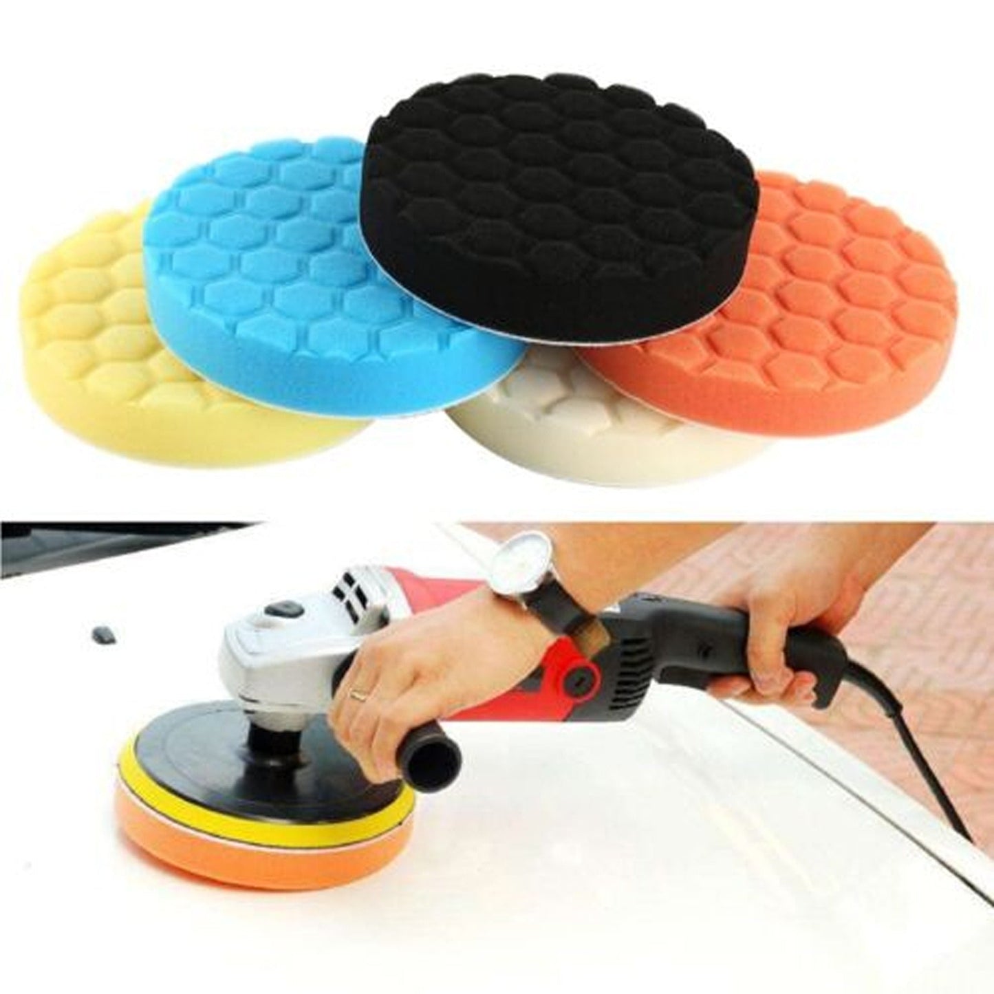 Car Polisher Pads Buffing Sponge Polishing Drill Clean