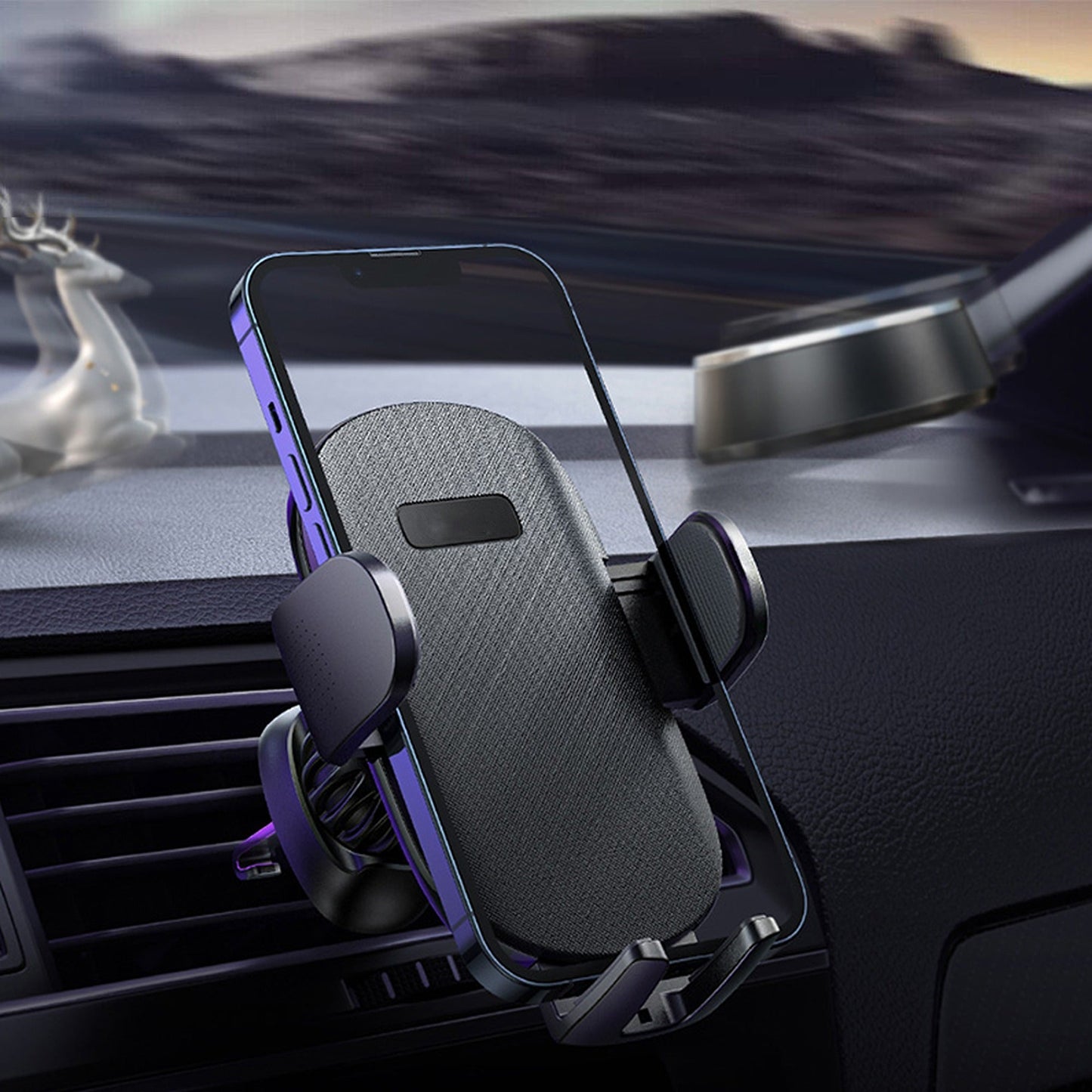 For iPhone Samsung 360 Phone Holder Mount Vent Grip Lock