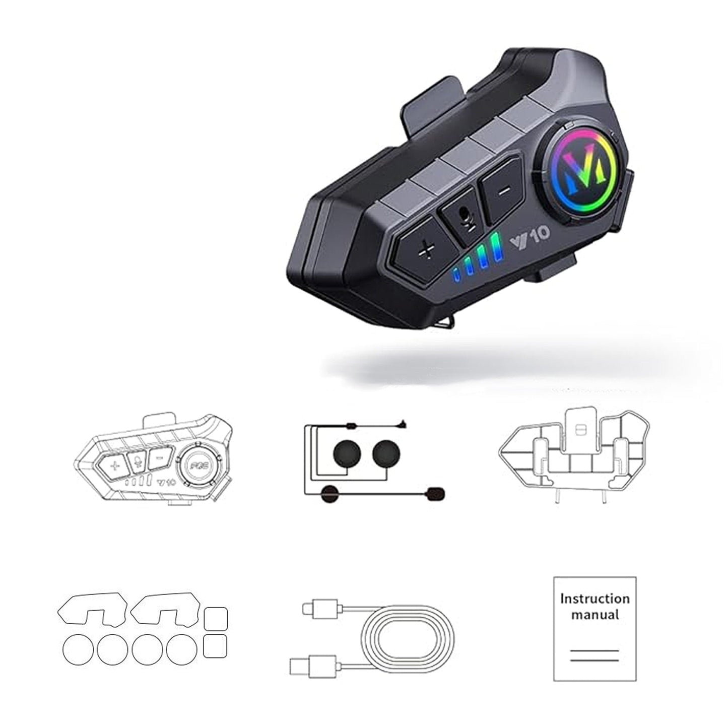 Wireless call Motorbike Headphone Bluetooth Motorcycle Helmet Headset